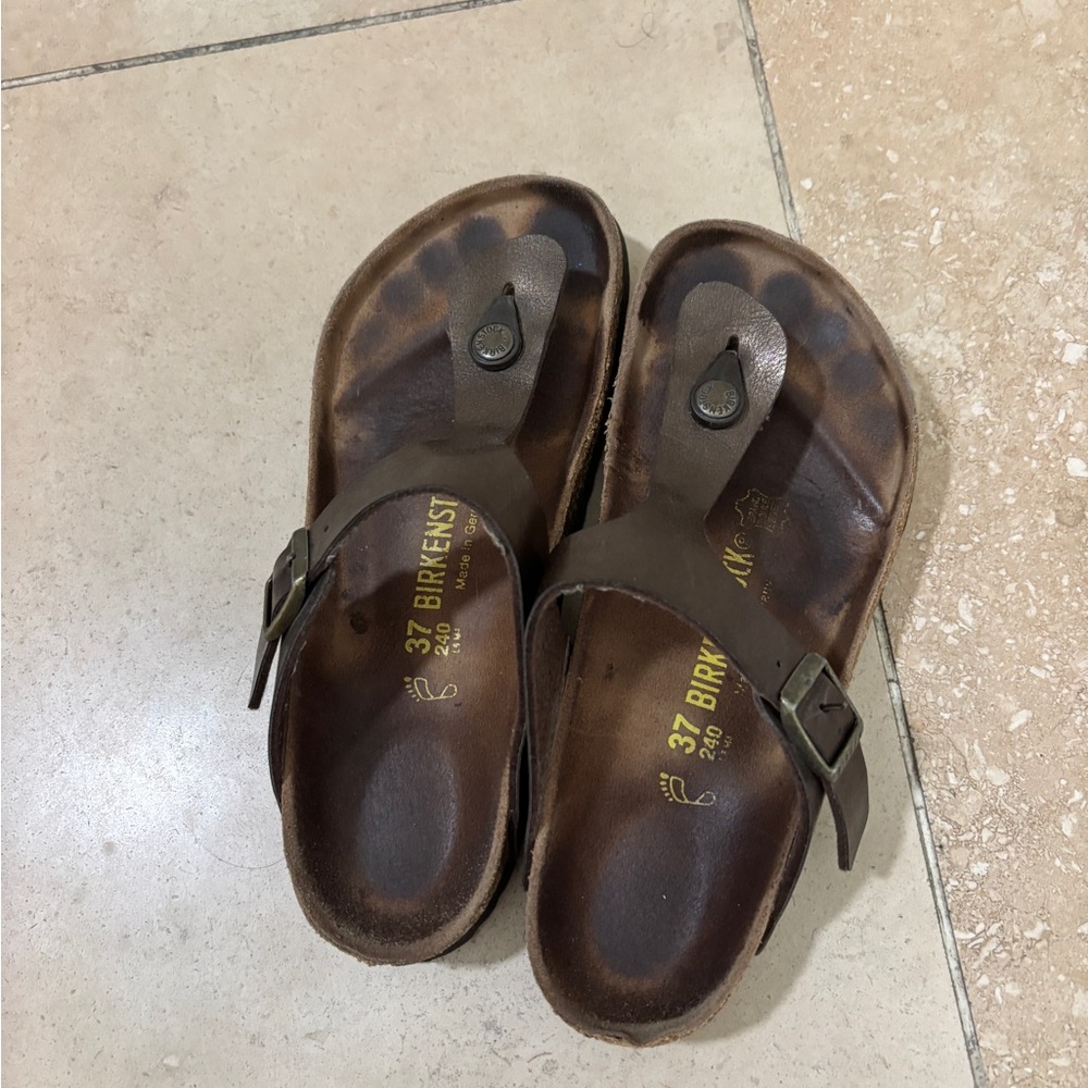 Birkenstock Brown Leather Sandals